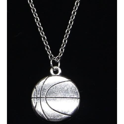 New Fashion Necklace 18x21mm double sided basketball Pendants Short Long Women Men Colar Gift Jewelry Choker