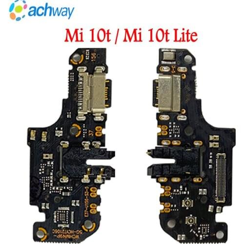 New For Xiaomi Mi 10T Lite USB Charging Port Flex Cable Dock Plug Connect Board Replacement For Xiaomi Mi 10T Charger Port Board