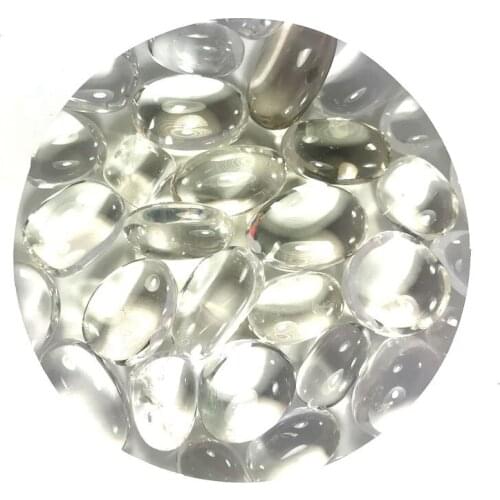 Wholesale Natural White Stone Healing Crystal Oval Gravel Quartz Mineral Lovely Fish Tank FlowerPot Garden Home Ornament