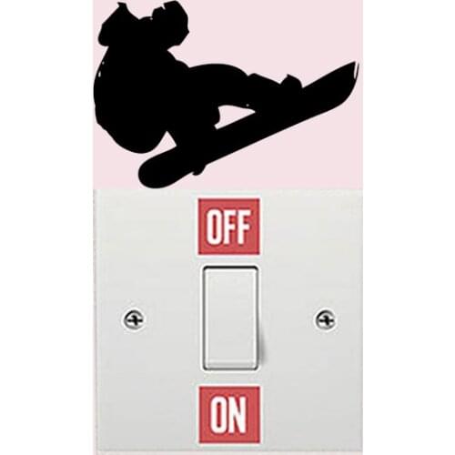 Snowboarding Sport Wall Decal Home Decor Vinyl Switch Sticker 6SS0414