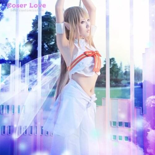 Sword Art Online ALfheim Online Asuna Cosplay Costume Halloween Christmas Carnival
