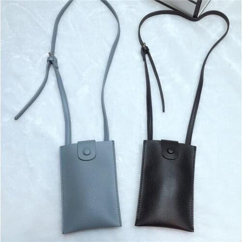 Female Fashion Daily Pu Leather Mobilephone Messenger Bag Small Size Artificial Leather Flap Shoulder Bag Teenage Korean