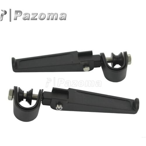 1"~1-1/4" Crash Bars Engine Guard Highway Foot Pegs Footrests w/ Mount Clamps for Harley Chopper Bobber Honda Yamaha Suzuki