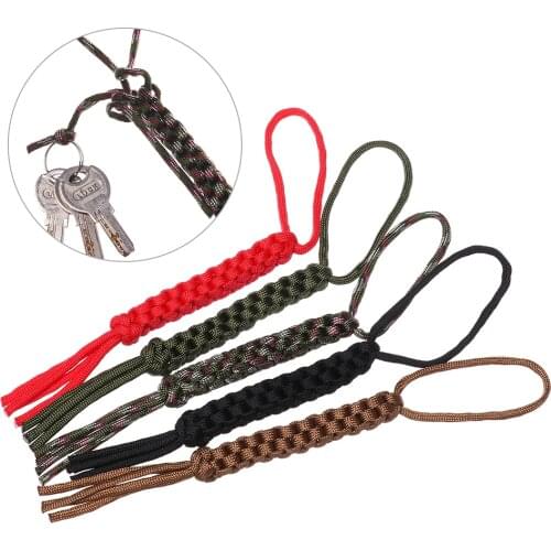 1PC Military Paracord Rope Square Nylon Corn Knot Chain Ropes Knife Pendant Falling Paracord Rope Camping Survival Tools