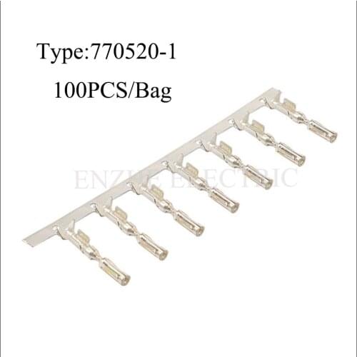 100PCS 770520-1 terminal Male female wire connector Plugs socket Fuse box Wire harness Soft Jacket 776164-4,776164-5,776163-1