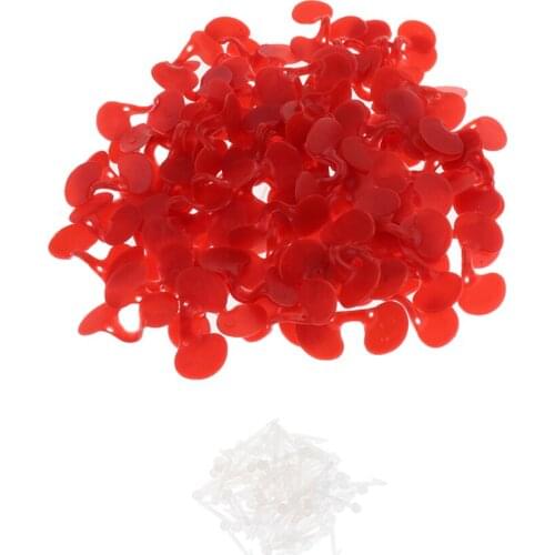 100 Pcs Chicken Blinders Spectacles Backyard Poultry Supplies 2.13x0.91inch