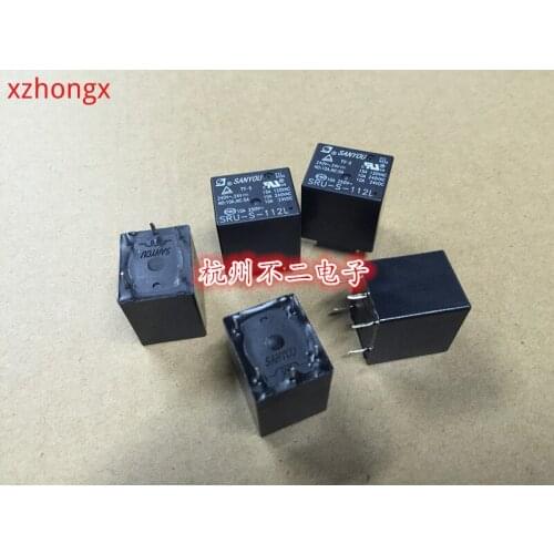 2PCS SRU-S-112L relay 5 pines 10A250VAC 0,36 W 22F