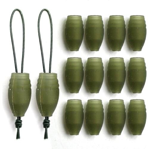 30pcs Carp Fishing Accessories Pole Elastic Dacron Connectors For Solid And Hollow Elastics Carp Coarse Stop bead Fishing Tackle