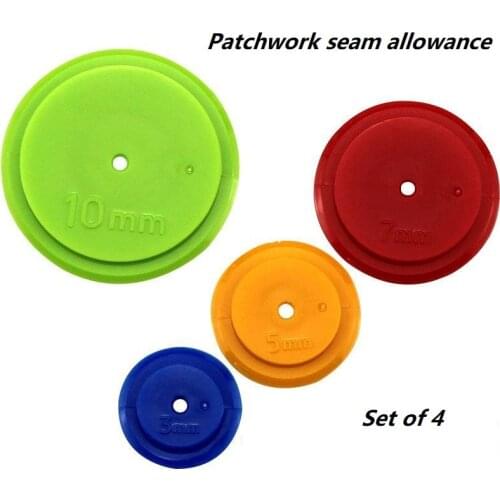 4pcs/set Durable Patchwork Equidistant Ruler Seam Parallel Wheel Cloth Diy Scanning Line Ring Seam Parts Tailor Sewing Tools