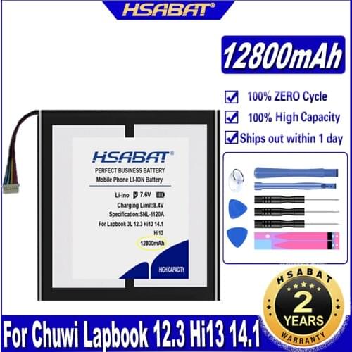 HSABAT Hi13 12800mAh Battery for Chuwi Lapbook 12.3 Hi13 14.1 Tablet PC With 7-wire plug Batteries