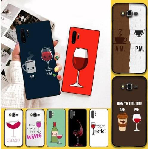 HOTCASHOP Coffee Wine Cup Phone Case For Samsung Galaxy Note20 ultra 7 8 9 10 Plus lite J7 J8 Plus M21 M30S