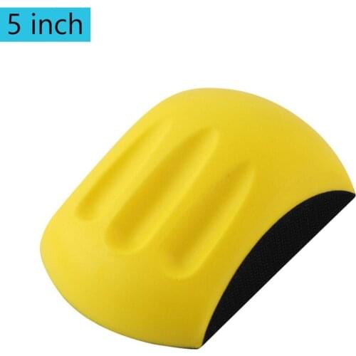 3-6inch Sanding Disc Holder Sand Paper Hook And Loop Backing Polishing Pad Hand Grinding Block PU Foam Abrasive Pad