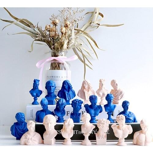 DAVID HEAD PORTRAITS BUST STATUE MICHELANGELO BUONARROTI RESIN CRAFTWORK OFFICE HOTEL LIVING ROOM DECORATION GIFT