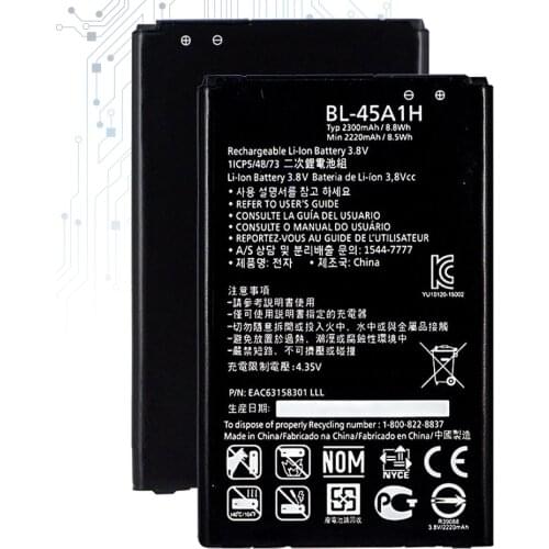For LG K10 F670L F670K F670S F670 K420N K10 LTE Q10 K420 Mobile Phone Replacement Battery BL 45A1H BL-45A1H 2300mAh