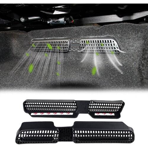 For Volkswagen Tiguan MK2 2016-2018 Car Under Seat Floor Air Conditioning AC Heater Air Vent Outlet Cover Sticker Grille Trim