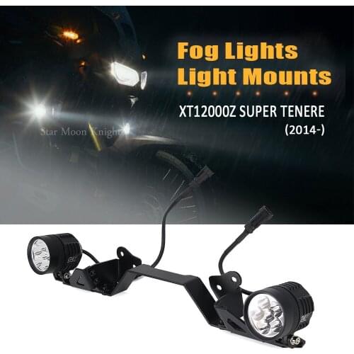 For Yamaha xt1200z XTZ 1200 Super tenere 2014 - Fog lights auxiliary bracket Light Mounts Spotlight Bracket Spot Light Holder