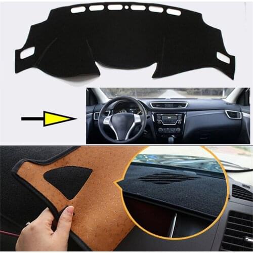 Interior Dashboard Carpet Photophobism Protective Pad Mat For Nissan Qashqai 2016