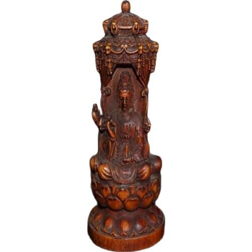 Chinese pure handicraft (boxwood carving) western three saints decorations