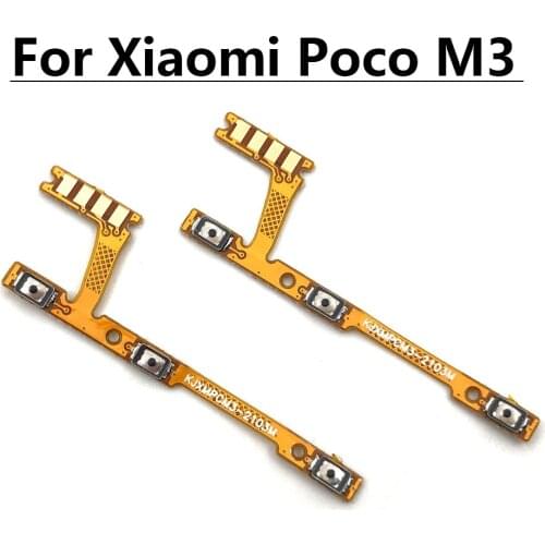 Power On Off Volume Key Button Flex Cable For Xiaomi Poco M3 Replacement Parts