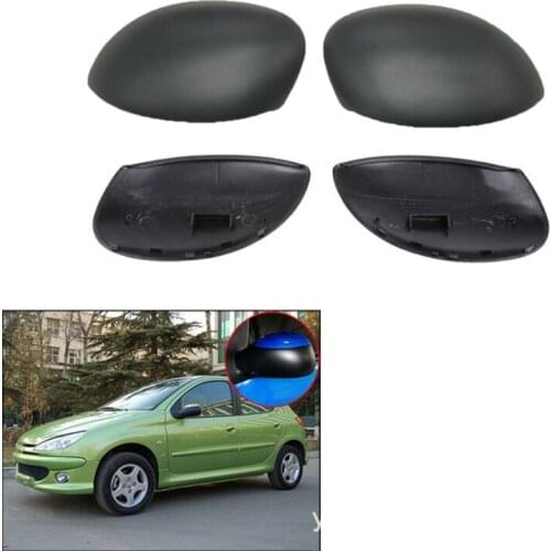 Car Mirror Cover Rearview Mirror Cover Rear View Cap Accessories for Peugeot 206 207 Citroen C2 Picasso
