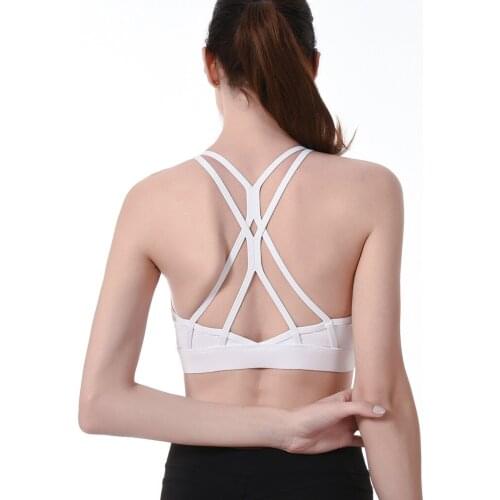 Youth Sports Bra Sports Without Steel Ring Shock Proof American Back Fitness Sports Bra Crop Top Fitness Woman Intimates Bra