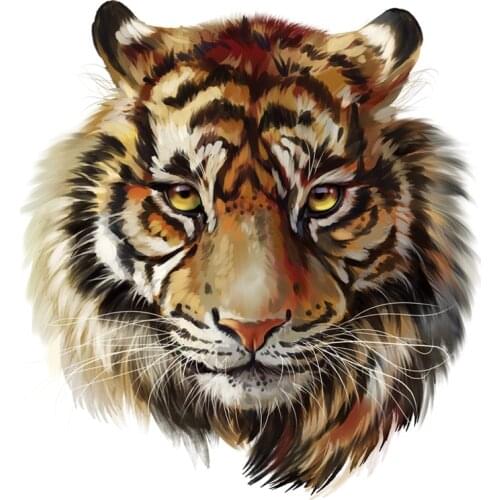 Tiger Patches Garment Diy Stripe Thermal Transfer A-Level Washable Appliques On Clothes Heat Sensitive Sticker