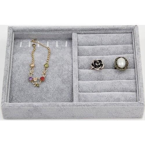 2021 NEW Ring Earrings Bracelet Cufflinks Jewelry Organizer Watch Tray Drawer Insert Display Stand Holder Rack Storage Showcase