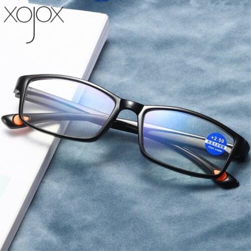 XojoX TR90 Ultralight Anti Blue-Ray Reading Glasses Women Men Anti Blue Light Presbyopic Glasses Hyperopia Eyewear +1.5 2.5 3.5