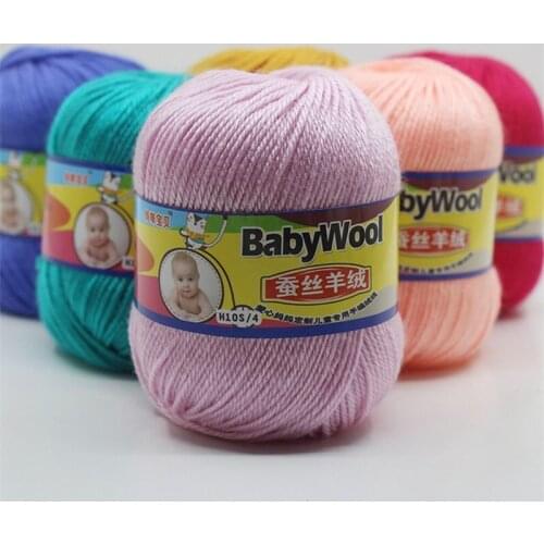 10pcs 25g/ball Colorful Combed Soft Baby Milk Cotton Yarn Fiber Velvet Yarn Hand Knitting Wool Crochet Yarn for DIY