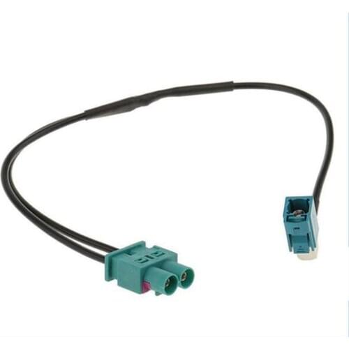 Radio Adaptor Antenna Audio Cable double male Fakra - Female Antenna Adaptor For vw for skoda