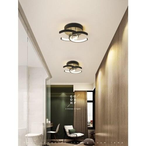 Modern Ceiling Lamp For Home Led Lustre Black&White Small Led Ceiling Light For Bedroom Corridor Light Balcony Lights Luminaires