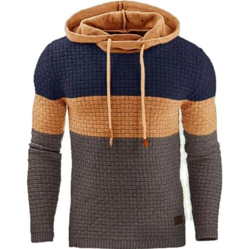 2021 Sweater Men Spring Autumn Mens Sweater Casual Hooded Pullover Warm Knitted Sweatercoat Pull Homme Plus Size 5XL Outerwear