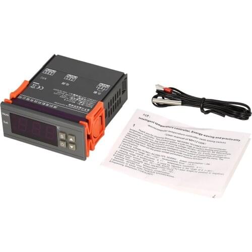 MH1210W AC90-250V Digital Temperature Thermostat Regulator Controller -50~110 ℃ Heating Cooling Control NTC Sensor