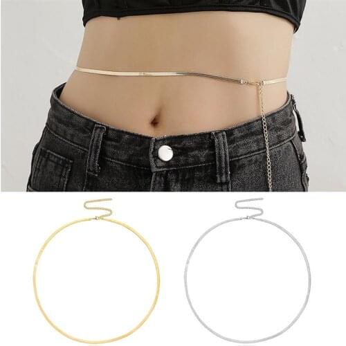 1pc Fashion Body Belly Chain Dainty Women Chain Waist Jewelry Chain For Party Dress Up Jewelry Accessories