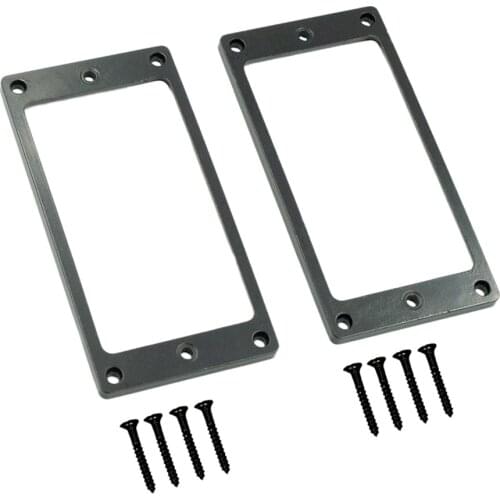 2pcs Black Plastic Humbucker Pickup Mounting Rings for Guitar Pickups