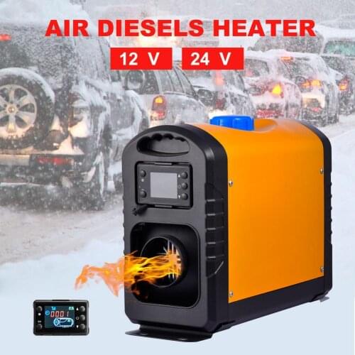12V 8KW Car Parking Heater Remote Control Switch All In One Air Diesel Heater Fast Heating Low Fuel Fuel Heater For Factory New