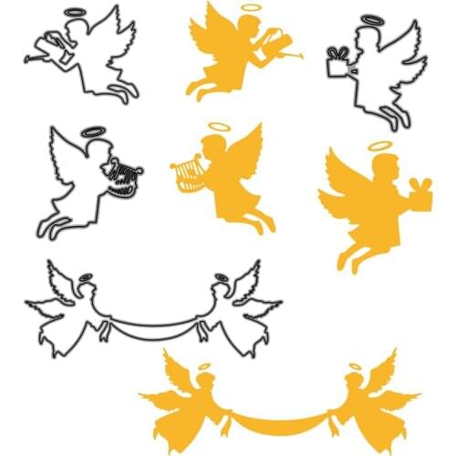 CH New Arrival Angel Metal Cutting Dies Stencils for DIY Scrapbooking/photo Album stamps Decorative Embossing DIY Paper