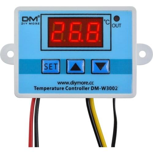 W3002 AC 110V-220V 220V LED Digital Thermoregulator Thermostat Temperature Controller Control Switch Meter