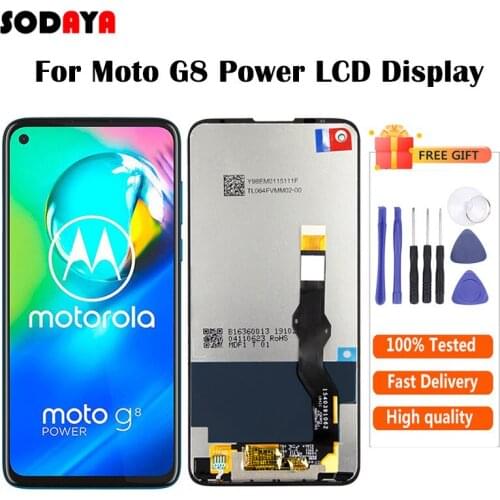 For Motorola Moto G8 Power LCD Display + Touch Screen sensor Panel Digiziter Assembly Free Shipping