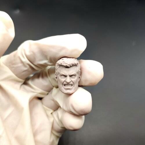 Blank 1/12 Scale Hugh Jackman Head Sculpt Unpainted Fit 6" ML Figure