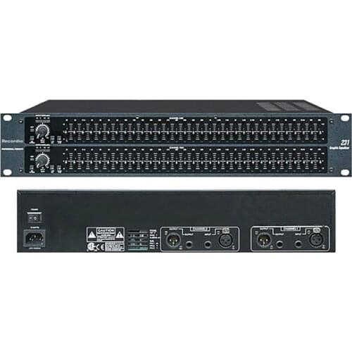 GAX- 231 Professional Equalizer stage analog Dual Channel 31 Band stereo 231 EQ audio Signal Processor