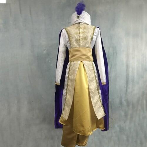 Movie Lamp Cosplay Costume Leading Man Prince Ball Gown With Hat Fancy Halloween Carnival Role-playing Clothing
