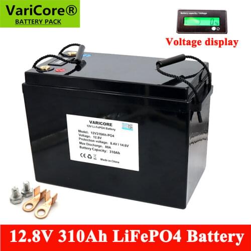 VariCore 12.8V 310Ah LiFePO4 battery 12V Lithium iron phospha For RV Campers Golf Cart Off-Road Off-grid Solar Wind batteries