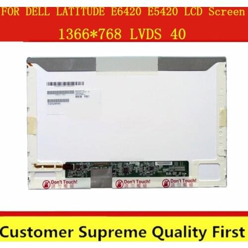 14.0" matrix display B140XW01 FOR DELL LATITUDE E6420 E5420 Laptop LCD Screen 1366*768 LVDS 40 pins panel replacement 5.0
