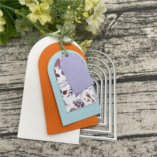 Metal Cutting Dies Label Frames Card Die cutter Stencil DIY Scrapbook Paper Photo Craft Template Dies