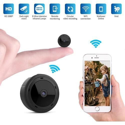 Wifi Mini Camera Espia 1080P Magnetic Body 8pcs Night Vision Motion Sensor HD Video Remote Micro IP Cam Support Hidden TF Card