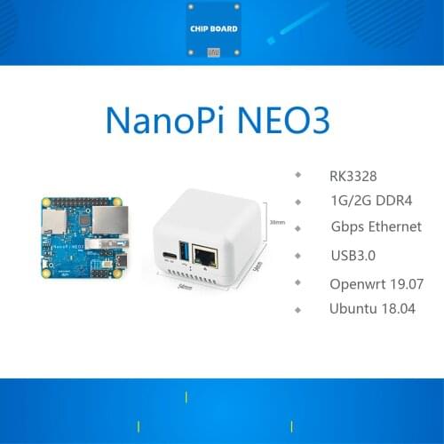 NanoPi NEO3 Mini Development Board RK3328 Gigabit Ethernet port 1GB/2GB memory OpenWrt/LEDE dropship