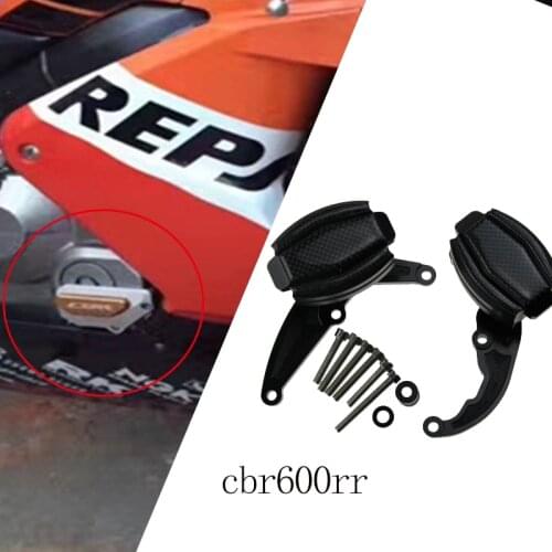 Motorcycle Carbon Crash CNC Engine Slider Frame Protector Falling Protection For cbr600 rr CBR600RR accessories F5 07-08