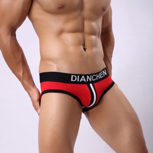 New Arrival Men Underwear Cotton Qucik-Dry Sexy Men Briefs Breathable Slip Cueca Underpants Briefs Gay Male Panties
