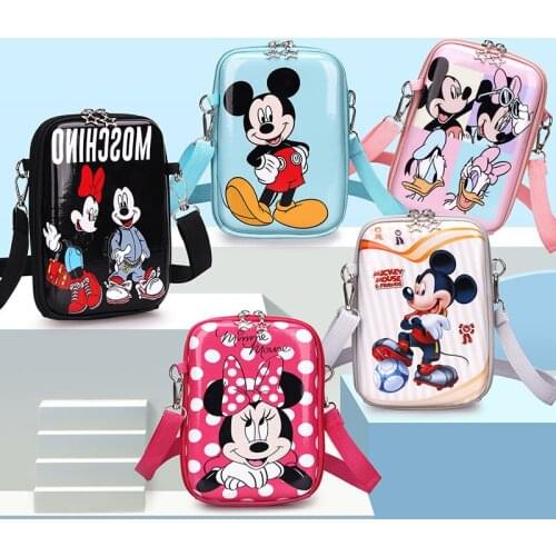 New Disney Mickey mouse Childrens Messenger bag Cartoon Mickey Minnie Mouse Children Shoulder Bag Boy Girl Chest Bags Waist